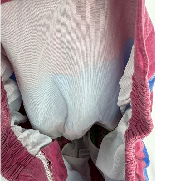 VTG Chaps Ralph Lauren Men's Tropical Palm Tree Stripe Swim Trunks Shorts Size M - Picture 8 of 11